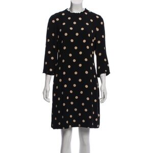Kate Spade Black Dress with Cream Polka Dots